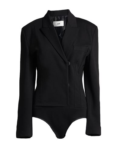 Solotre Woman Bodysuit Black Size 6 Viscose, Polyamide, Elastane