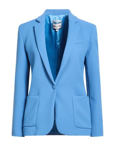 Paul & Joe Woman Blazer Light Blue Size 12 Polyester In Blue