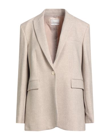Circolo 1901 Woman Blazer Beige Size 10 Cotton, Elastane