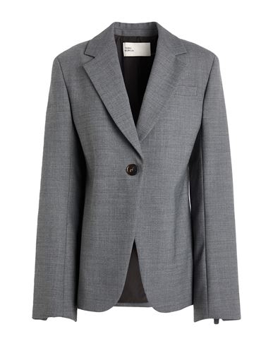 Tory Burch Woman Blazer Grey Size 6 Polyester, Wool, Elastane In Gray