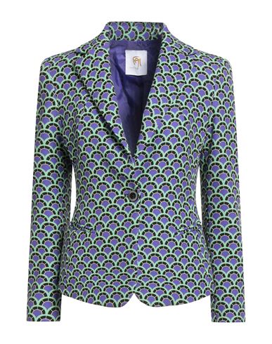 Gai Mattiolo Gm Woman Blazer Purple Size 6 Polyester, Elastane