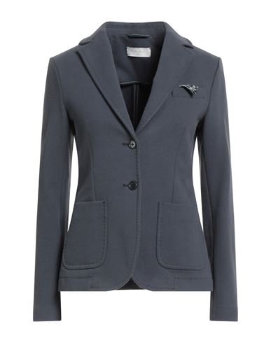 Circolo 1901 Woman Blazer Lead Size 4 Cotton, Elastane In Gray