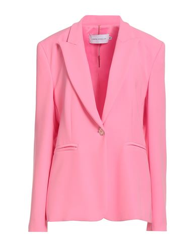 Simona Corsellini Woman Blazer Pink Size 10 Polyester, Elastane