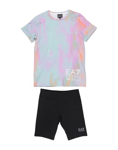 Ea7 Toddler Girl Tracksuit Pink Size 4 Cotton, Elastane In Pink