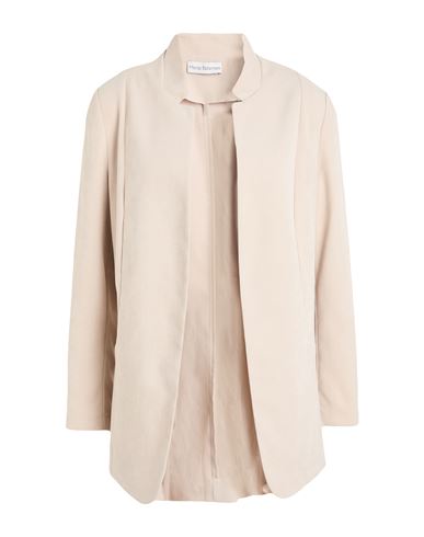 Maria Bellentani Woman Jacket Beige Size 8 Polyester, Elastane In White