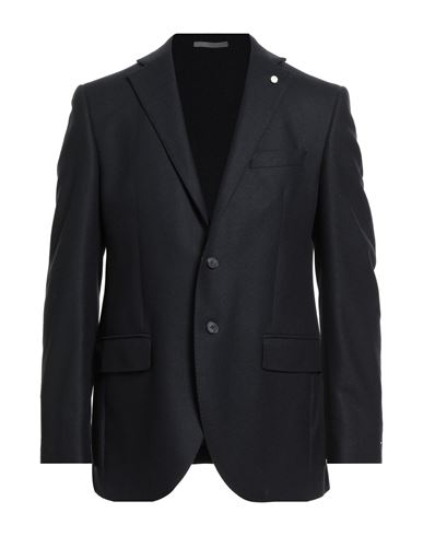 Luigi Bianchi Mantova Man Blazer Black Size 40 Wool, Polyamide In Black
