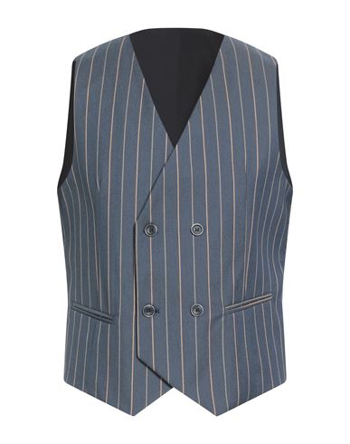 Over-d Over/d Man Tailored Vest Blue Size 44 Polyester, Viscose, Elastane