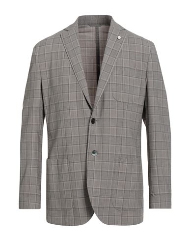 Luigi Bianchi Mantova Man Blazer Grey Size 42 Virgin Wool