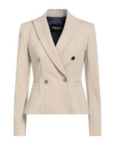 Dondup Woman Blazer Beige Size 10 Viscose, Polyamide, Elastane In Neutral