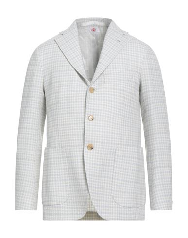 Luigi Borrelli Napoli Man Blazer Sky Blue Size 46 Virgin Wool, Cashmere In Blue