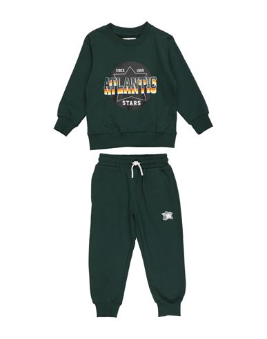 Atlantic Stars Toddler Boy Tracksuit Dark Green Size 6 Cotton In Green