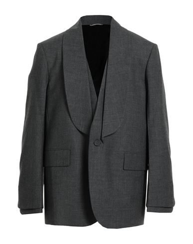 Dior Man Blazer Charcoal Size 42 Virgin Wool In Black