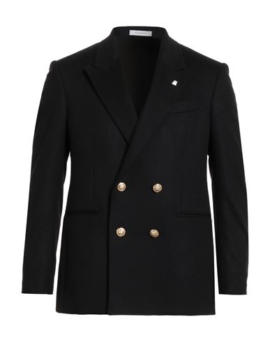 Sartoria Latorre Man Blazer Black Size 36 Virgin Wool, Polyamide In Black