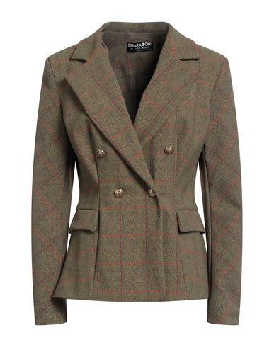 Chiara Boni La Petite Robe Woman Blazer Military Green Size 10 Polyamide, Elastane In Green