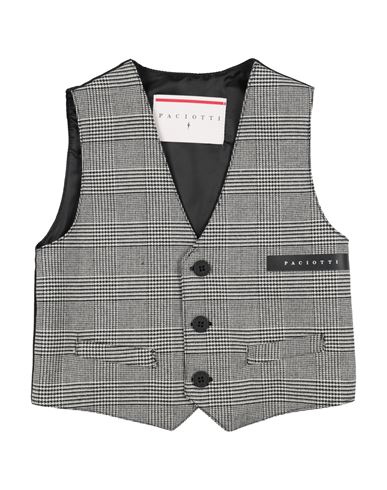 Paciotti Toddler Boy Tailored Vest Black Size 6 Polyester, Viscose, Elastane In Black
