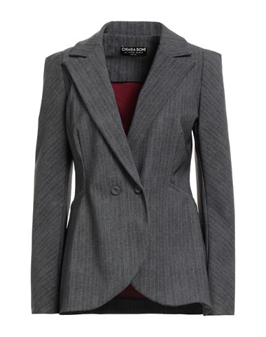 Shop Chiara Boni La Petite Robe Woman Blazer Lead Size 10 Polyamide, Elastane