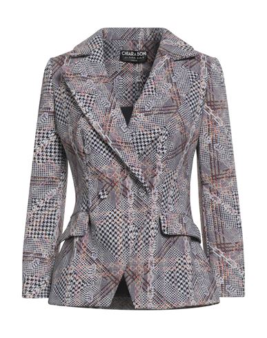Chiara Boni La Petite Robe Woman Blazer Plum Size 8 Polyamide, Elastane In Gray