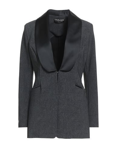 Chiara Boni La Petite Robe Woman Blazer Grey Size 12 Polyamide, Elastane