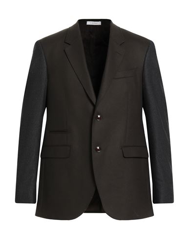 Sartoria Latorre Man Blazer Dark Brown Size 40 Virgin Wool, Polyamide In Brown