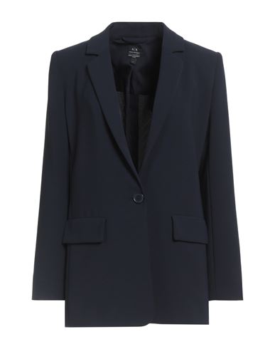 Armani Exchange Woman Blazer Midnight Blue Size 8 Polyester