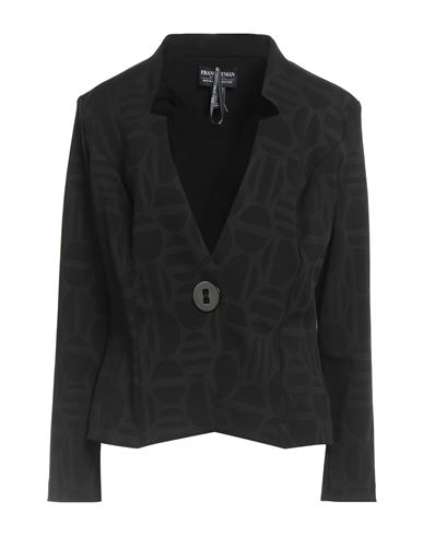 Frank Lyman Woman Blazer Black Size 16 Polyester, Nylon, Elastane In Black