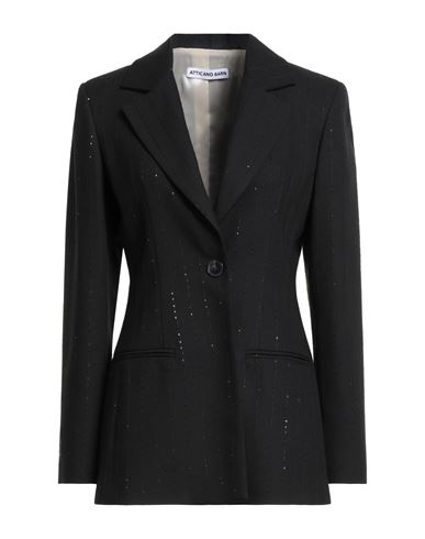 Attic And Barn Woman Blazer Black Size 8 Viscose, Wool, Polyamide, Polyester