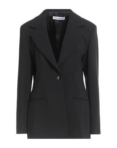 Attic And Barn Woman Blazer Black Size 8 Polyester, Viscose, Elastane