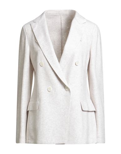 Eleventy Woman Blazer Ivory Size 8 Wool, Polyamide In White