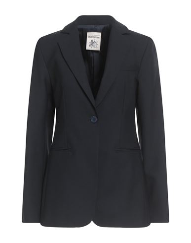 Semicouture Woman Blazer Midnight Blue Size 6 Polyester, Virgin Wool, Elastane