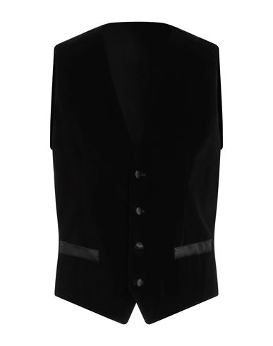 Dolce & Gabbana Man Tailored Vest Black Size 40 Silk, Cotton