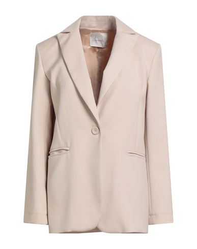 Souvenir Woman Blazer Beige Size S Viscose, Polyester, Elastane