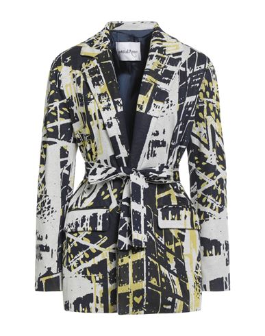Ottod'ame Woman Blazer Navy Size 12 Polyester, Polyamide, Viscose, Elastane In Blue