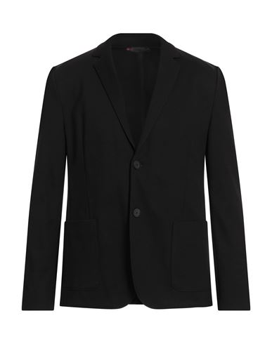 Hugo Boss Hugo Man Blazer Black Size 40 Viscose, Polyamide, Elastane In Black