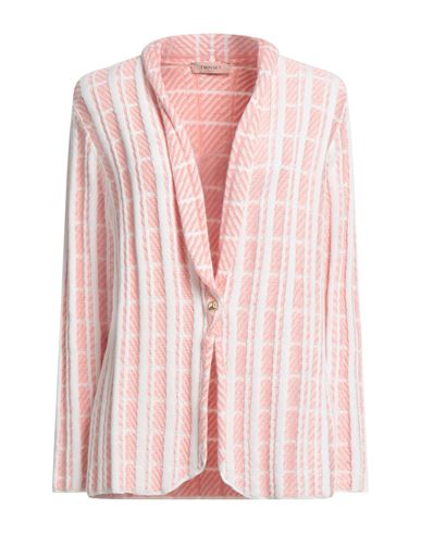Twinset Woman Jacket Salmon Pink Size Xs Cotton