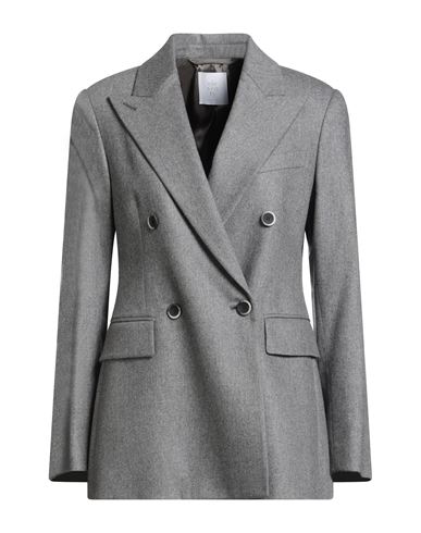 Eleventy Woman Blazer Grey Size 6 Wool, Cashmere, Elastane In Gray