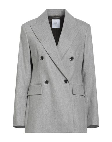 Eleventy Woman Blazer Light Grey Size 4 Wool, Cashmere, Elastane In Gray
