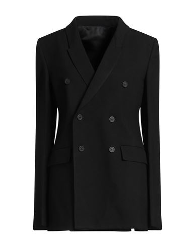 Rick Owens Woman Blazer Black Size 4 Virgin Wool