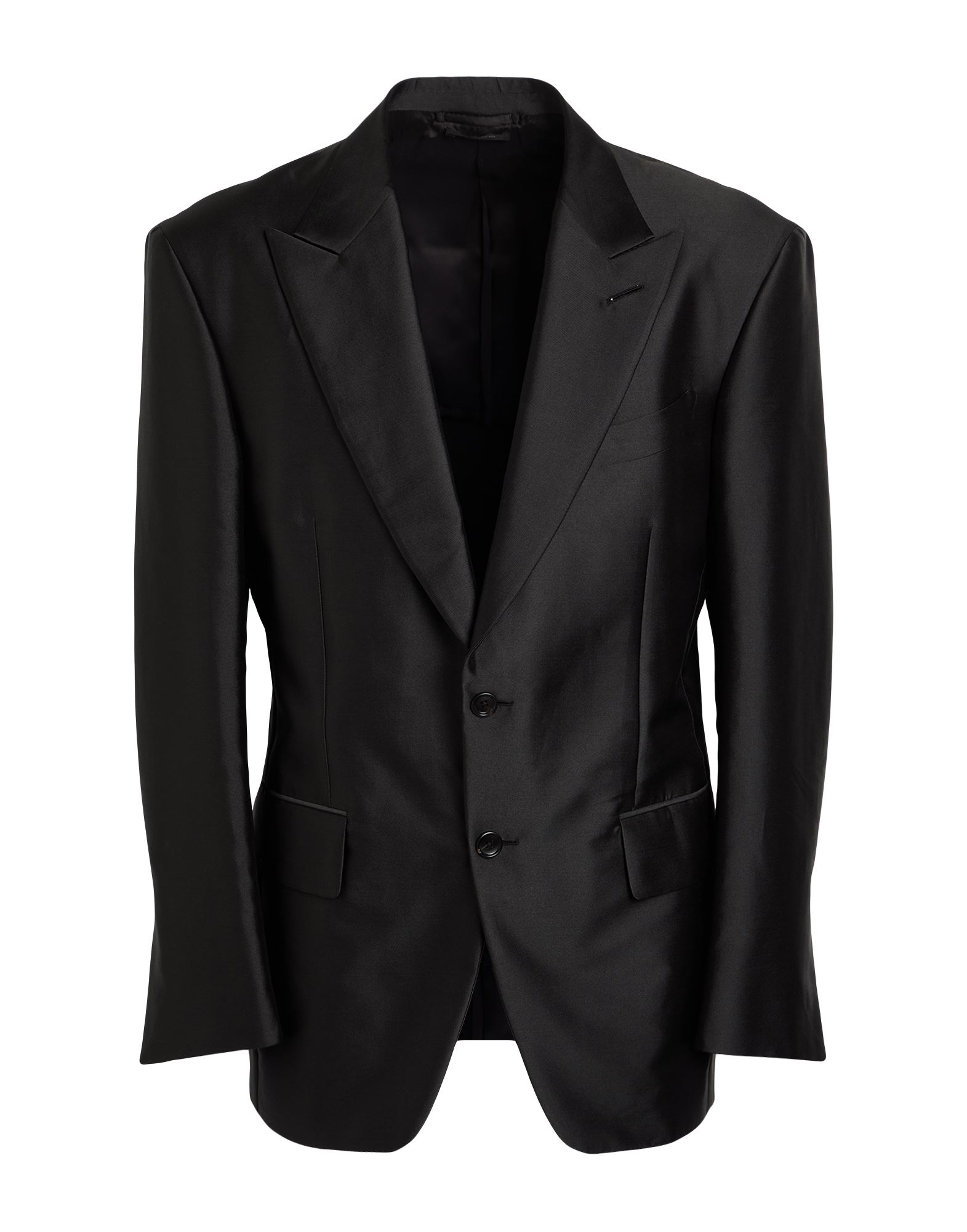 《セール開催中》TOM FORD メンズ ブレザー ブラック 50 コットン 47% / ポリエステル 40% / シルク 13%