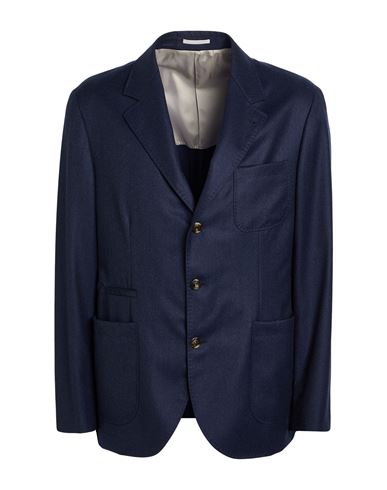 Brunello Cucinelli Man Blazer Navy Size 46 Virgin Wool