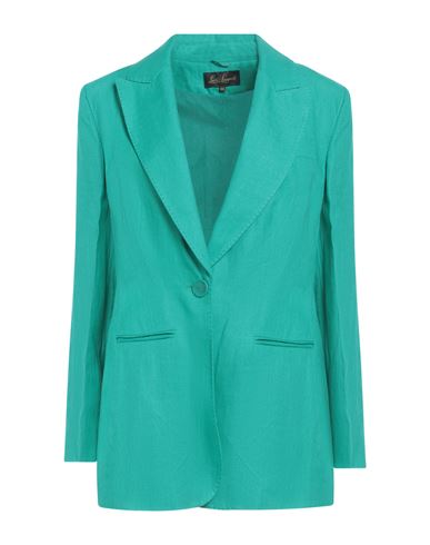 Luisa Spagnoli Woman Blazer Emerald Green Size 8 Linen