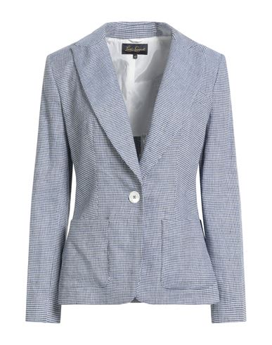 Missoni Woman Blazer Light Blue Size 14 Linen, Cotton, Lyocell