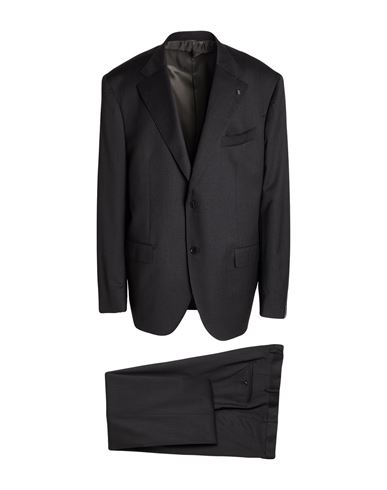 Sartoria Latorre Man Suit Charcoal Size 52 Wool In Black