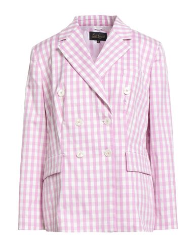 Luisa Spagnoli Woman Blazer Pink Size 12 Cotton, Polyester, Elastane In Pink