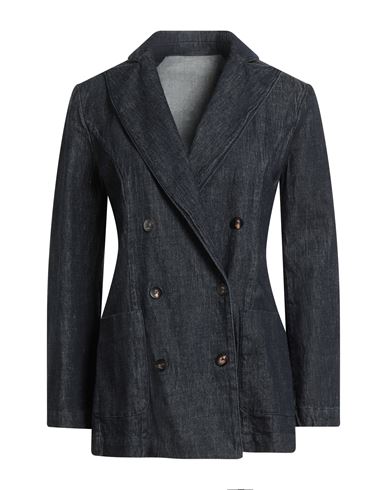 Cruna Woman Blazer Blue Size 8 Cotton, Elastane