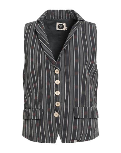 Bsbee Woman Tailored Vest Grey Size L Cotton