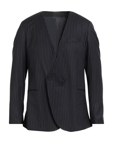 Why Not Brand Man Blazer Midnight Blue Size 40 Polyester, Viscose, Elastane In Blue