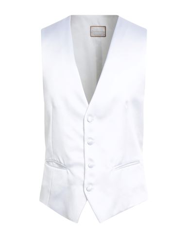 Pal Zileri Cerimonia Man Tailored Vest White Size 38 Polyester In White