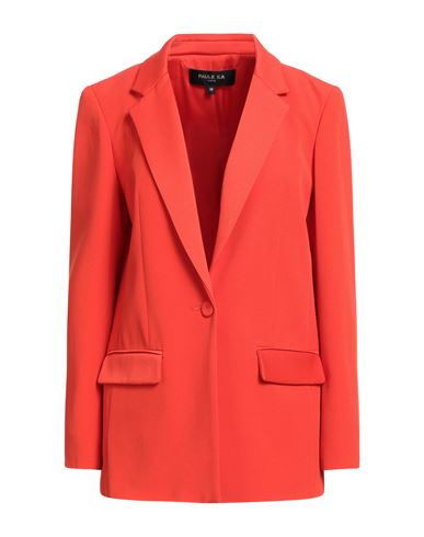 Paule Ka Woman Blazer Red Size 6 Acetate, Viscose