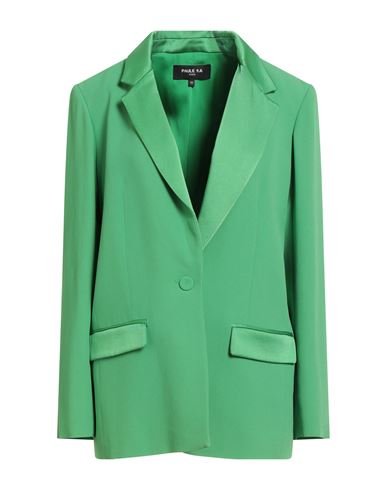 Paule Ka Woman Blazer Green Size 12 Acetate, Viscose