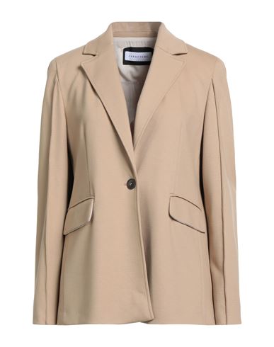 Caractere Caractère Woman Blazer Beige Size 12 Viscose, Polyamide, Elastane In Sand